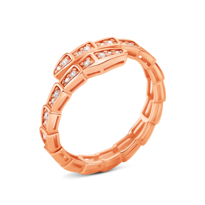 Золота каблучка з фіанітами. Артикул UG5КВ1859и