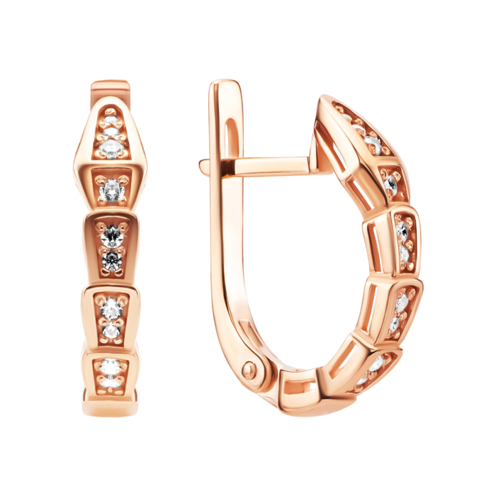 Золотые серьги с фианитами. Артикул UG5СВ1859(1) и