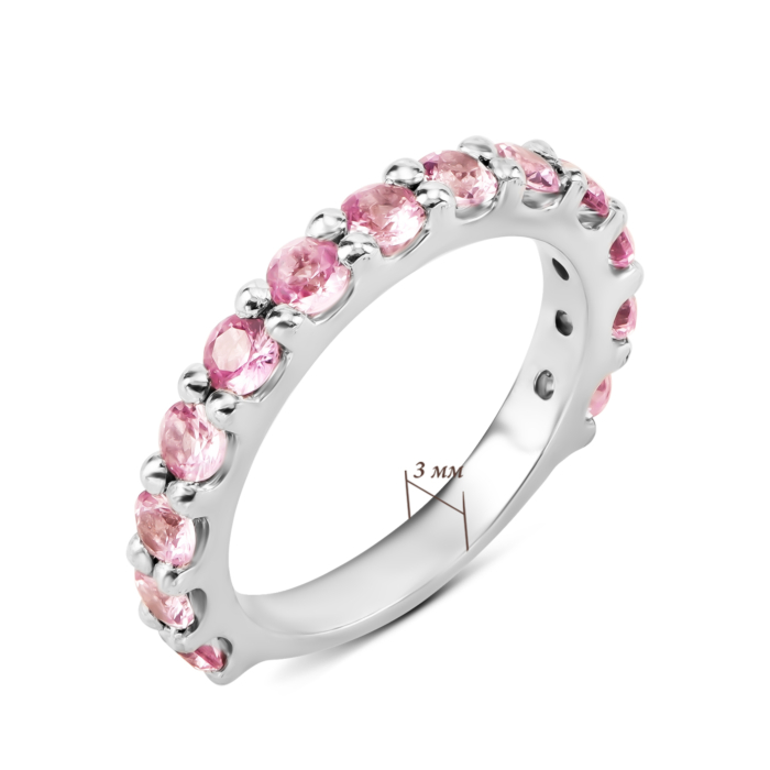 Срібна каблучка з сапфіром. Артикул UG51903/1р-PSPH