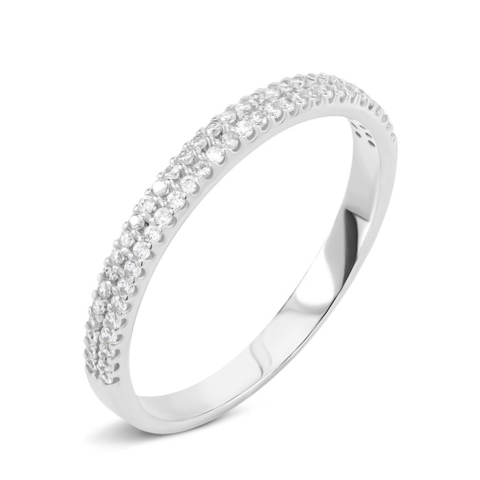Серебряное кольцо с фианитами. Артикул UG51910/1р-CZ