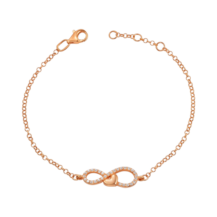 Золотий браслет з фіанітами. Артикул 7118/77191/01/0/1