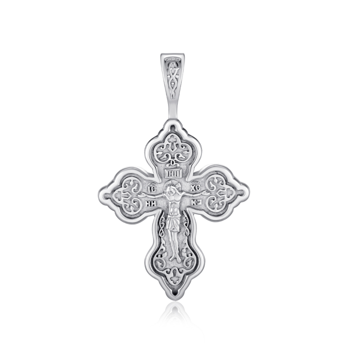 Срібний хрестик без вставки. Артикул с31447