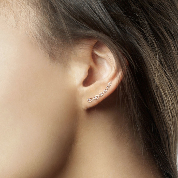 Золотые каффы с бриллиантами. Артикул 53794/01/0/8241