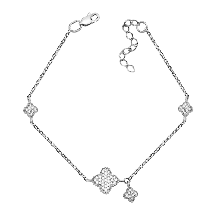 Срібний браслет з фіанітами. Артикул UG51BR65390