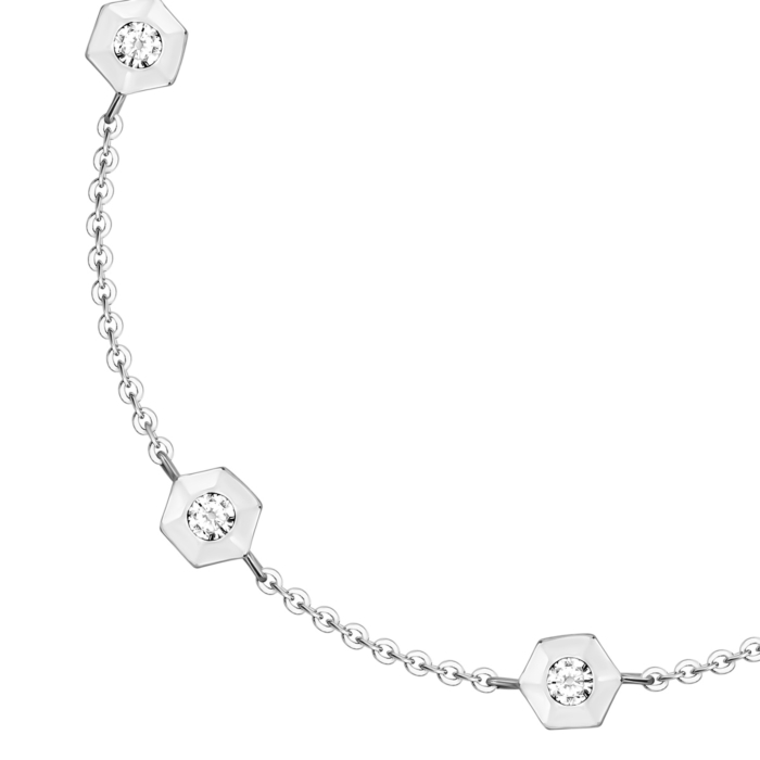 Срібний браслет з фіанітами. Артикул UG51BR66160