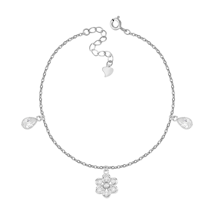 Срібний браслет з фіанітами. Артикул UG51BR66551