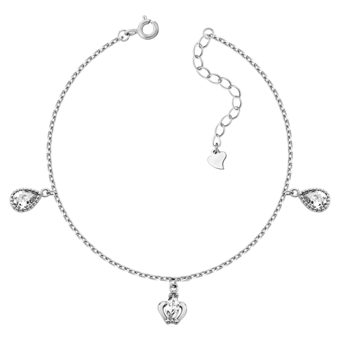 Серебряный браслет с фианитами. Артикул UG51BR66557