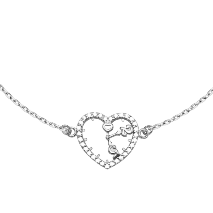 Срібний браслет з фіанітами. Артикул UG51BR69809