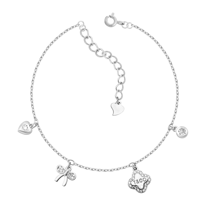 Срібний браслет з фіанітами. Артикул UG51BT00071