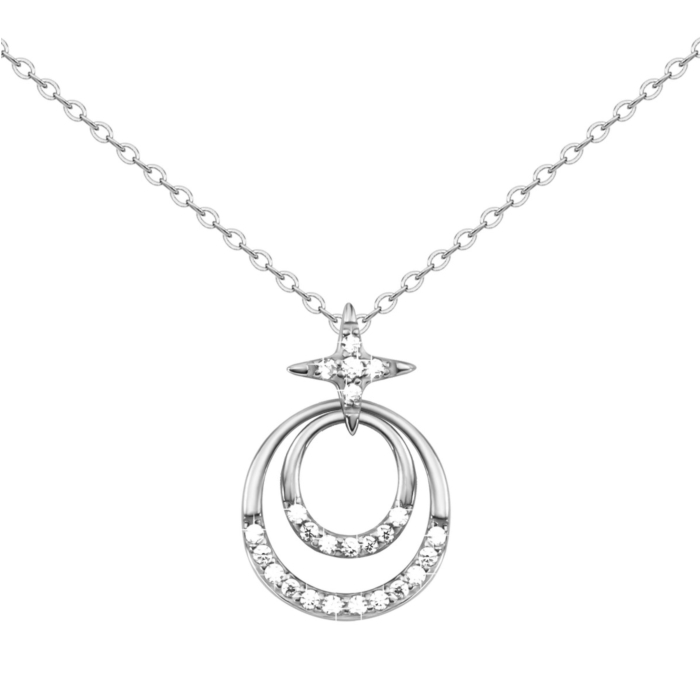 Серебряное колье с фианитами. Артикул UG51NE56521