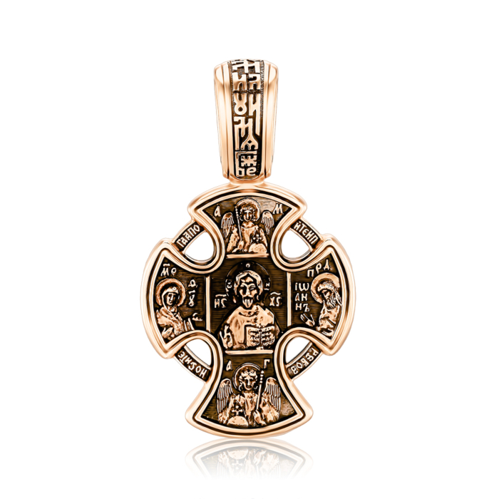 Золотой крестик без вставки. Артикул 31953-2/01/1