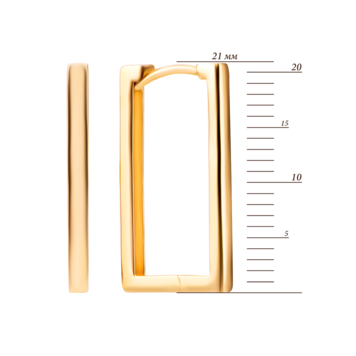 Золоті сережки. Артикул UG52/40/243/2