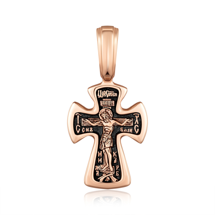 Золотий хрестик. Розп'яття Христове. Артикул 31396/2
