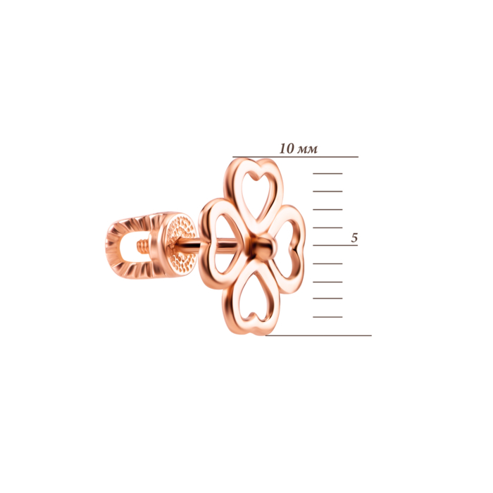 Золоті пусети. Артикул UG520/0207/00/01/01