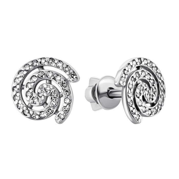 Золоті пусети з діамантами. Артикул UG5ЗК2013/1