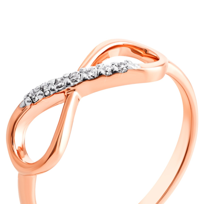 Золотое кольцо Бесконечность. Артикул UG5КД2058