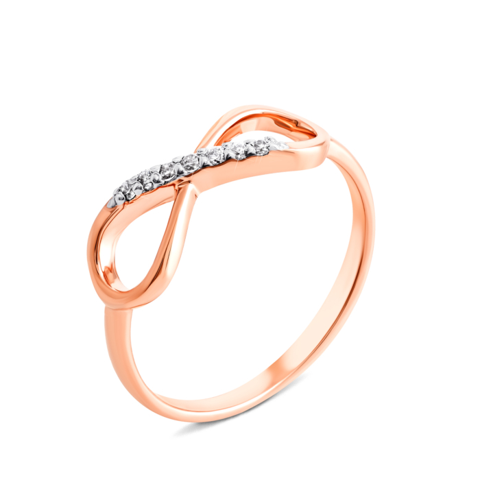 Золотое кольцо Бесконечность. Артикул UG5КД2058