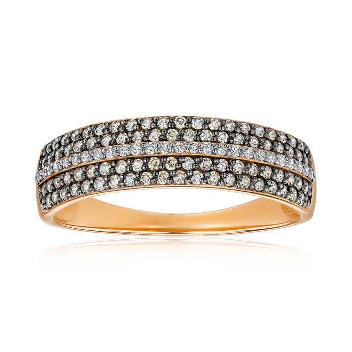 Золота каблучка з діамантами. Артикул 53602/01/1/8119