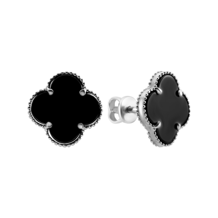 Золотые пусеты с керамикой. Артикул UG5С2080/1Gч