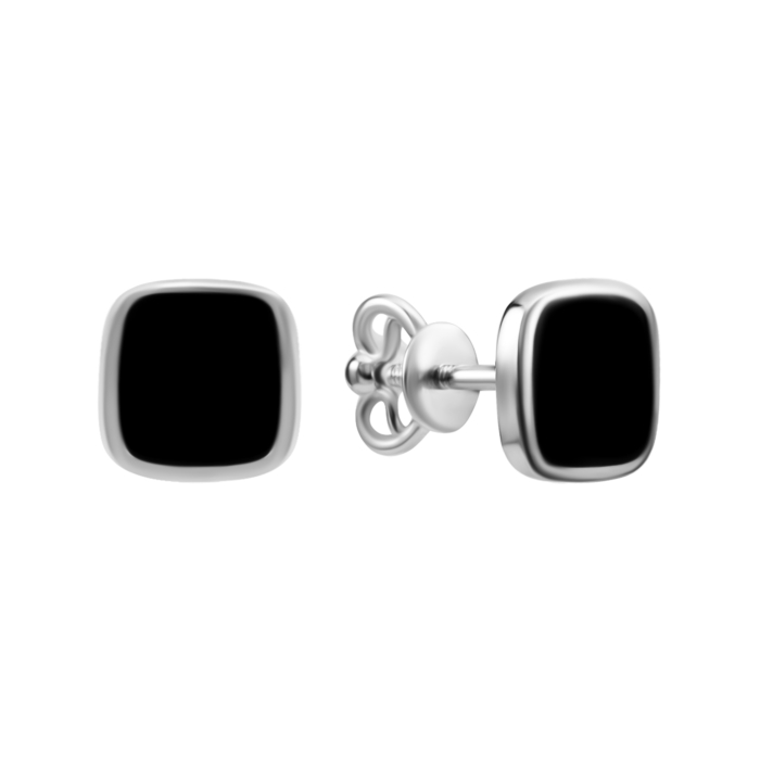 Золотые пуссеты с эмалью. Артикул UG52111038102