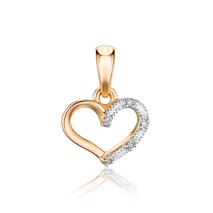 Золота підвіска з діамантами. Артикул 53912/01/1/8007