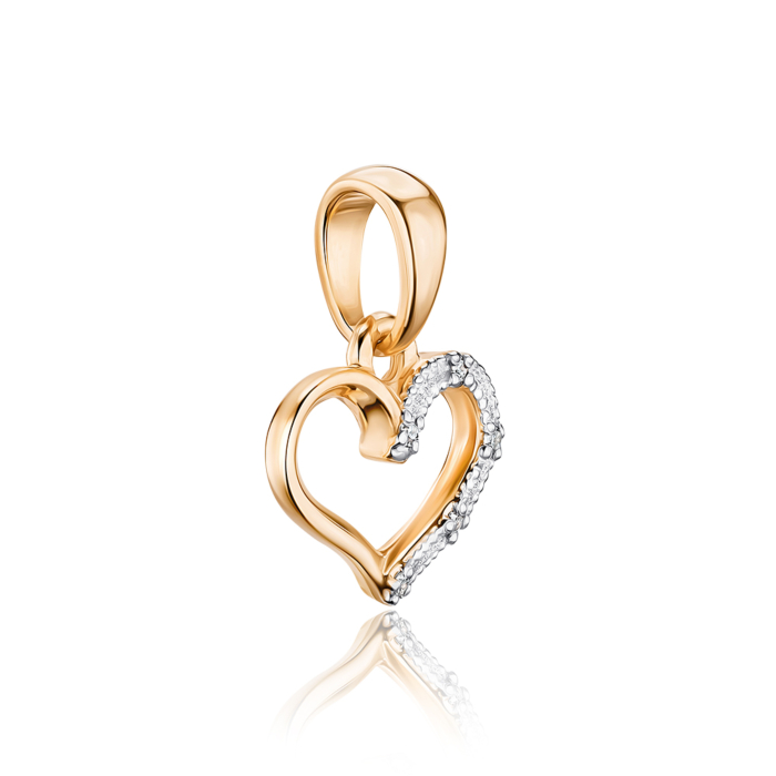 Золота підвіска з діамантами. Артикул 53912/01/1/8007