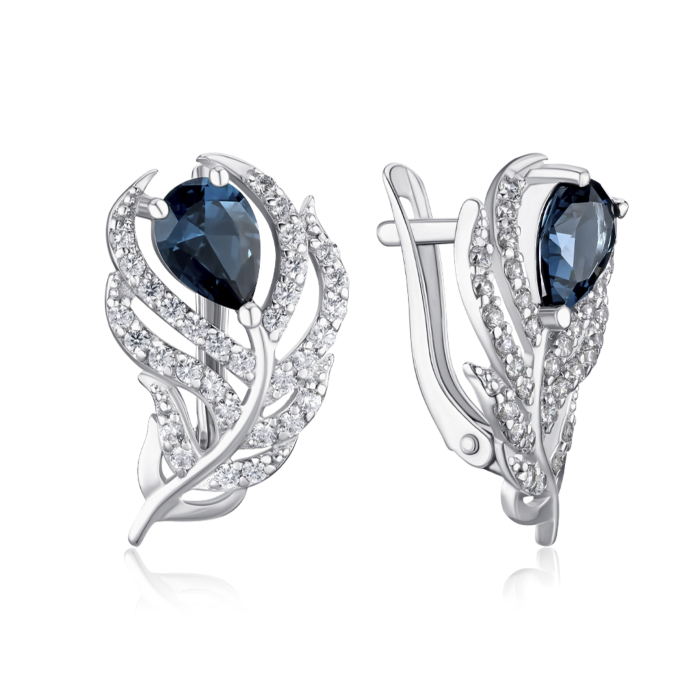 Серебряные серьги. Артикул 40540/12/1/21279