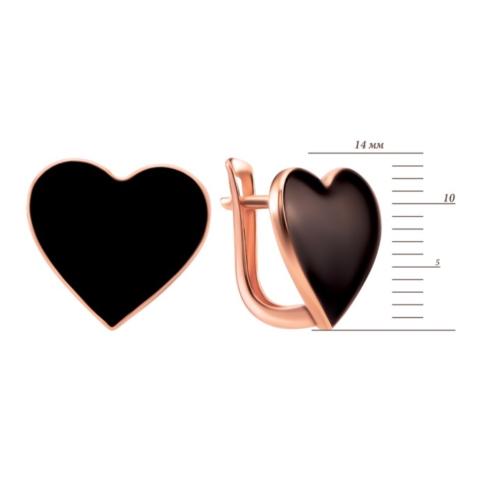 Золотые серьги с эмалью. Артикул UG523848/01/0/389