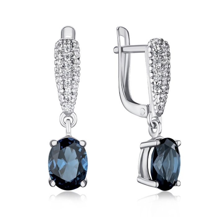 Серебряные серьги. Артикул 40517/12/1/21274