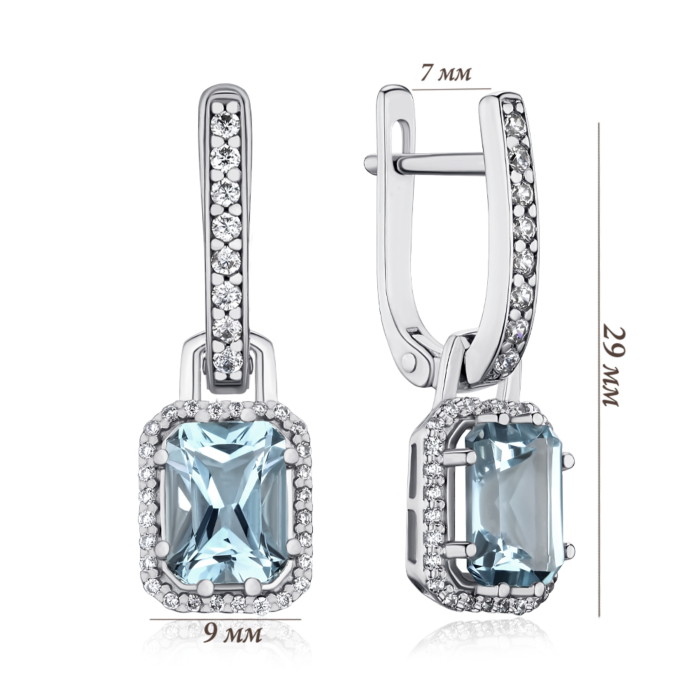 Срібні сережки. Артикул 40514/12/1/7964