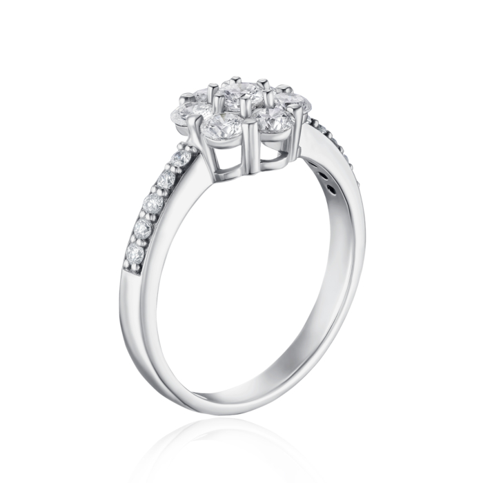 Золота каблучка з діамантами. Артикул 53472/02/1/8945