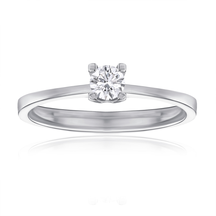 Золотое кольцо с бриллиантом. Артикул 52392/02/1/9218