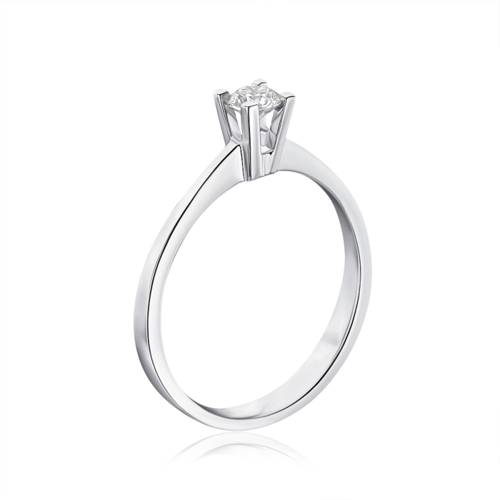 Золотое кольцо с бриллиантом. Артикул 52392/02/1/9218