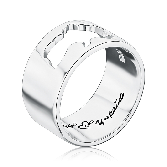 Срібна каблучка "Все буде Україна" К2/1211-16.5