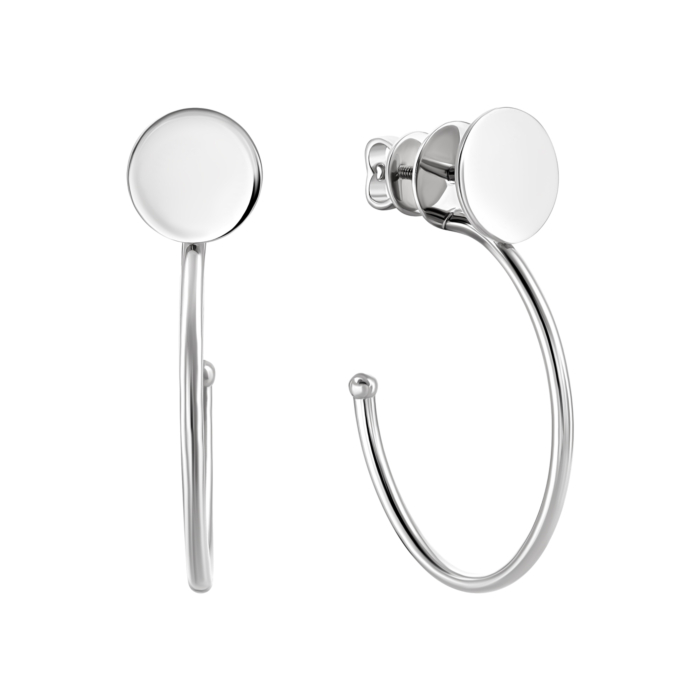 Золотые пусеты 2 в 1. Артикул UG52/50/070/1