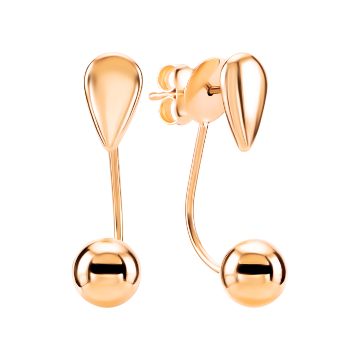 Золоті пусети 2 в 1. Артикул UG52/50/876