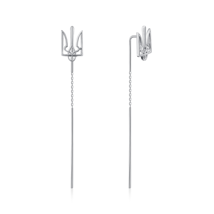 Серебряные серьги-протяжки. Артикул С2/278
