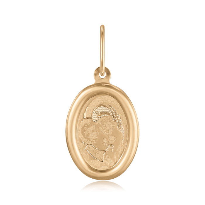 Золотая подвеска-икона Божией Матери. Артикул (30551-3/01/0 (30551/3лгр)