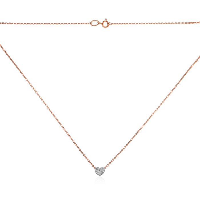 Золотое колье с бриллиантами. Артикул 809018/66024-3/14/1/8007