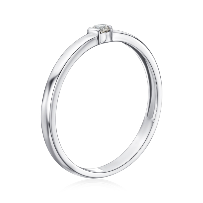 Золотое кольцо с бриллиантом. Артикул 800103/02/1/8602