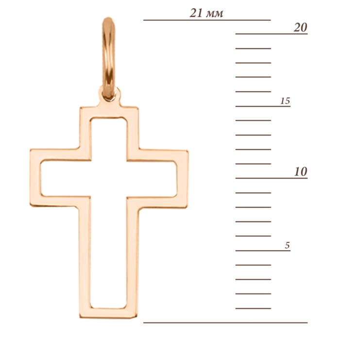Золота підвіска Хрестик. Артикул UG53012031001