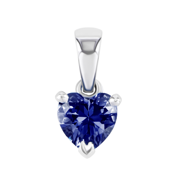 Серебряная подвеска с гидротермальным сапфиром. Артикул UG53018/1р-HSPH