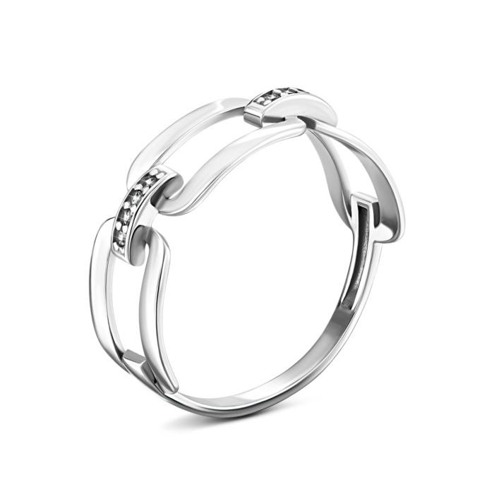 Золотое кольцо с фианитами. Артикул UG5КВ3029.1