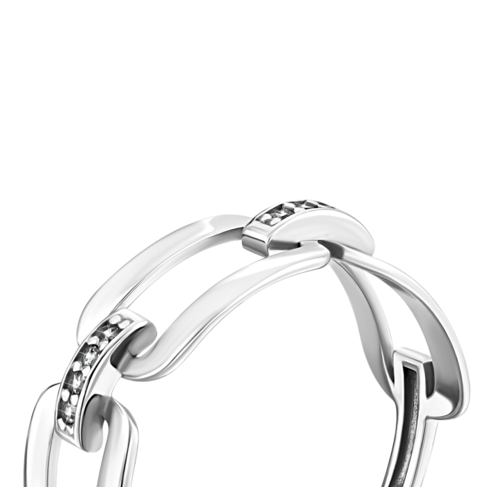 Золотое кольцо с фианитами. Артикул UG5КВ3029.1