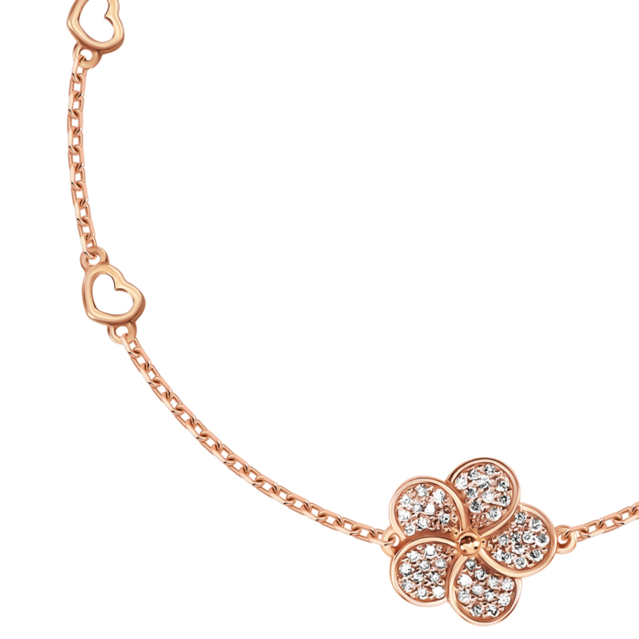 Золотий браслет з діамантами. Артикул UG5Бр3076