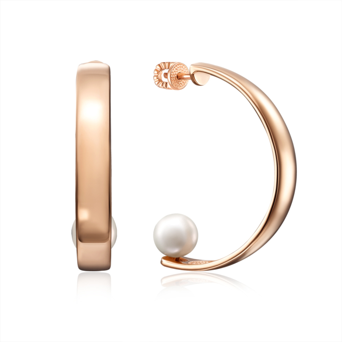 Золоті пусети з перлиною. Артикул 22903/01/0/1920