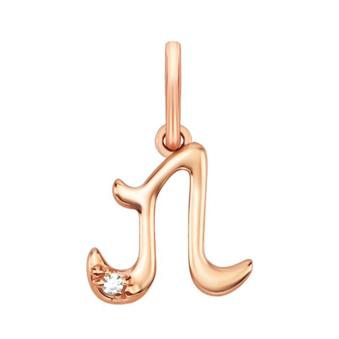 Золота підвіска з фіанітом. Артикул UG531/0163/00/01/01