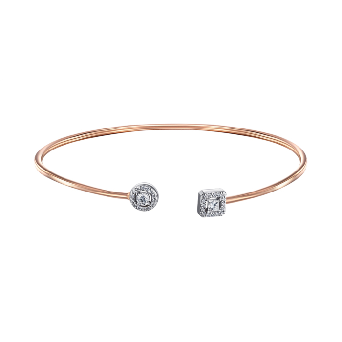 Золотий браслет з діамантами. Артикул 560113/14/1/10823