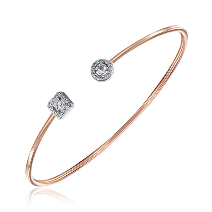 Золотий браслет з діамантами. Артикул 560113/14/1/10823