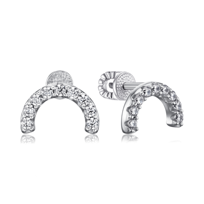 Срібні сережки з фіанітами 41313/12/1/3